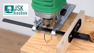 DIY Making Easy Circle Cutting Jig for Jigsaw