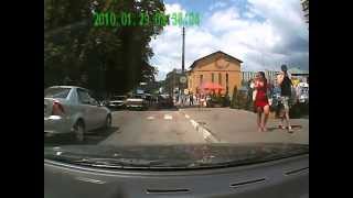 ДТП велосипедист и автомобиль (г.Обухов 22.06.2013)