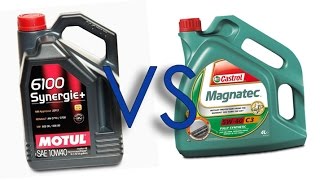 Motul 6100 Synergie+ 10W40 vs Castrol Magnatec 10W40 test