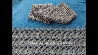 Ажурный шарф снуд, хомут. Вязание спицами.  Knitting(Hobby)