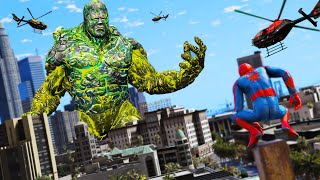 GTA 5 - Superheroes FOUND Biggest Titans 3 - Justice League Clash Titan