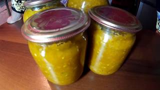 Икра из зелёных помидоров на зиму.