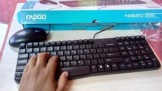 Unboxing Rapoo N1820 Mouse & Keyboard Combo
