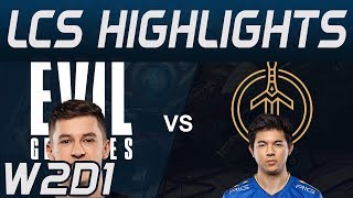 EG vs GG Highlights LCS Spring 2020 W2D1 Evil Geniuses vs Golden Guardians LCS Highlights 2020 by On