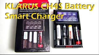 KLARUS CH4S Multi-Battery Smart Charger - Li-ion / Ni-MH / Ni-Cd / Lifepo4