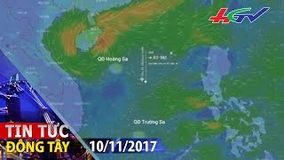 Bão số 13 vào biển Đông, giật cấp 12 | TIN TỨC ĐÔNG TÂY - 10/11/2017