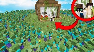 НУБ и ПРО VS ЗОМБИ АПОКАЛИПСИСА В МАЙНКРАФТ! ЗОМБИ ВИРУС! 1000 ГОЛОДНЫХ ЗОМБИ! АРМИЯ! MINECRAFT