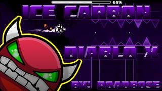 (Extreme Demon) Ice Carbon Diablo X by Roadbose | Geometry Dash