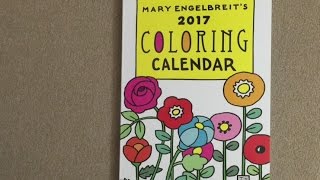 Mary Engelbreit's 2017 Coloring Weekly Planner Calendar flip through