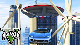 GTA V Online: A Corrida MAIS MALUCA do JOGO! DISCO VOADOR e HÉLICES!!!