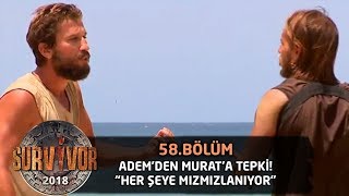 Oyun sonrası Adem'den Murat'a tepki! | 58.Bölüm | Survivor 2018