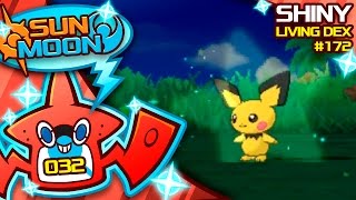 AMAZING LUCK! SHINY PICHU!! Quest For Shiny Living Dex #172 | Sun Moon Shiny #32
