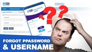 How To Reset Or Change SBI Net Banking Login Password & Username [HINDI]