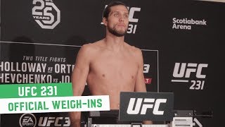 UFC 231 Official Weigh Ins: Rest of Card
