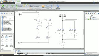 Automation studio Simulation tutorial on 3-Phase Motor Reverse & Forward