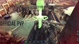 MULTI TOWER TURRET BRIDGE Build - Official PVP (E136) - ARK Survival