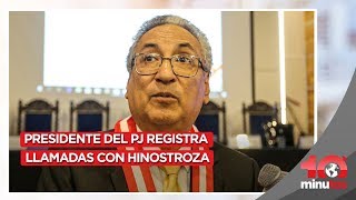 José Luis Lecaros registra llamadas con César Hinostroza - 10 minutos Edición Tarde