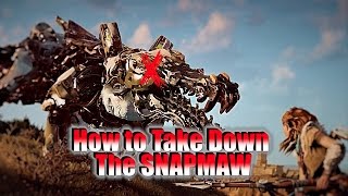 Horizon Zero Dawn Guide- How to Take Down The Snapmaw