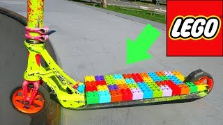 AMAZING LEGO GRIP TAPE ON SCOOTER!