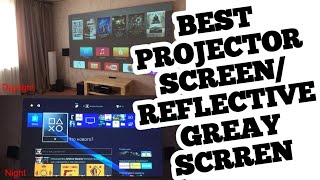 Reflective projector screen for gaming and watching movies