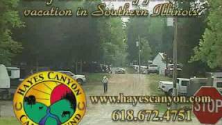 Hayes Canyon Campground in the Shawnee National Forest
