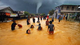 The worst day in Indonesia! Tornado, flood and hail hit Bandung! Huge destruction!