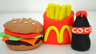 Pig George da Familia Peppa e Massinha de Modelar Play-Doh fazendo Mc`Donalds!!! Em Portugues