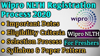 Wipro Registration Process 2020 | How to Apply | Elite NLTH | Wipro Recruitment 2019