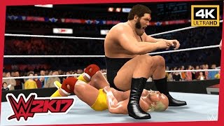 HULK HOGAN vs ANDRE THE GIANT ● WWE 2K17 Championship Full Match ● 4K