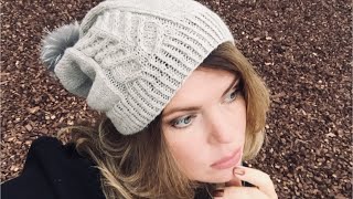 Шапочка - ХИТ: бини с красивым узором!!! /Мастер-класс