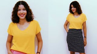 BLUSA EM VISCOSE  PARA INICIANTES NA COSTURA - Roupas Feitas por Mim