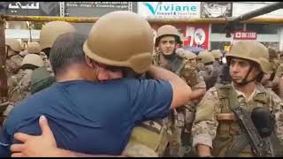 Lebanese soldiers break into tears after being told to confront protesters