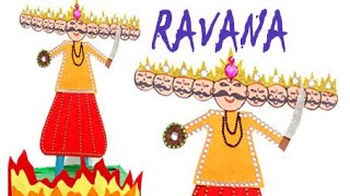 HOW TO MAKE RAVANA AT HOME STEP BY STEP | RAVANA MAKING | MAKE RAVANA FOR DUSSEHRA | MAKE RAVAN