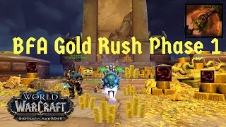 BFA Gold Rush Phase 1:  Best Professions to Make Gold So Far and The Expulsom Shuffle