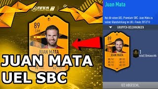 Juan Mata (89) UEL Premium SBC | Lohnt sich die Squad building challenge ? FIFA 19