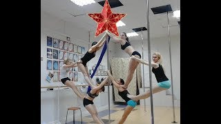 #Пол Денс #Pole Dance #Новогоднее поздравление от школы шестовой акробатики Ханты-Мансийска!