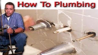 tub and shower valve change from Three handle too Single handle part 2