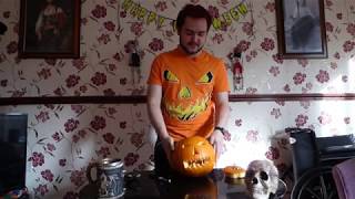 Cooking with the wolf Episode 4  How to carve a pumpkin Halloween special