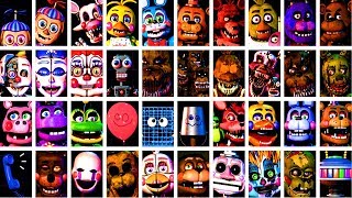 ALL 40 ANIMATRONICS UNLOCKED!! Five Nights at Freddy's 6 Custom Night *FNAF6*