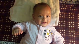 Bé trai tập nói, tập phát âm những từ đầu tiên khi được 4 tháng tuổi | Minh Kun Vlogs