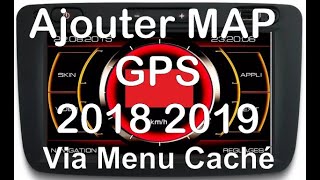 Ajouter carte Europe facilement avec menu caché du medianav