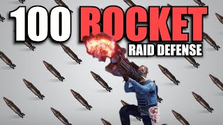 100 ROCKET RAID DEFENSE | Rust Solo Survival (6 of 6)