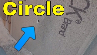 How To Make A Circle In Cement Board With A Backerboard Scoring Knife