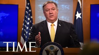 Secretary Of State Mike Pompeo Holds Press Briefing | LIVE | TIME