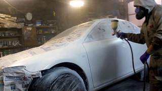 Mazda Atenza.  Покраска в ксералик.  1 серия