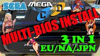 Sega Mega CD Switchless MultiBIOS Install - 3 in 1 Multi Region BIOS Chip