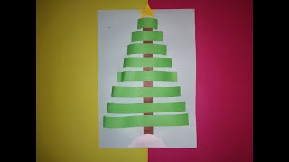 Easy paper christmas tree for kids christmas DIY 2020 @5-minute ORIGAMI and DIY @5-Minute Crafts