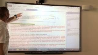 Brug af farver i OneNote på Smartboard