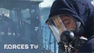 How The Royal Navy Deals With A Crash On Deck | Forces TV