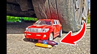 МАШИНА vs ПОЕЗД, ГРУЗОВИК, ДЖИП! Машина давит разные вещи игрушки!ЭКСПЕРИМЕНТ